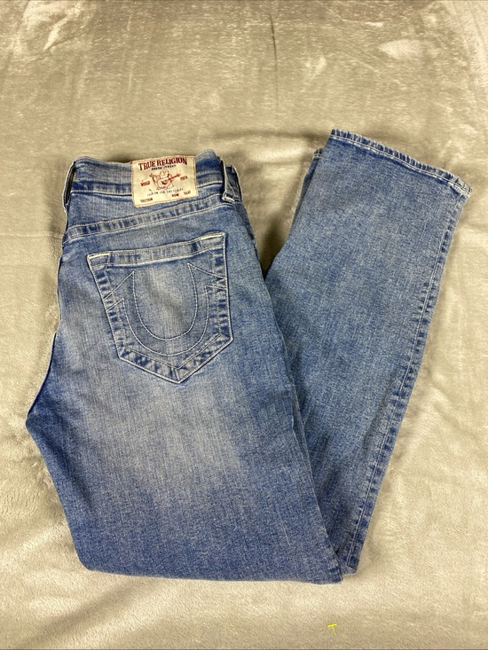 True Religion Other - True Religion Ricky Relaxed Straight Jeans Men’s 34X32 Blue Light Wash